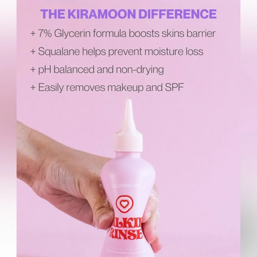 🌸 KIRAMOON Silkie Rinse Gentle Hydrating Facial Cleanser